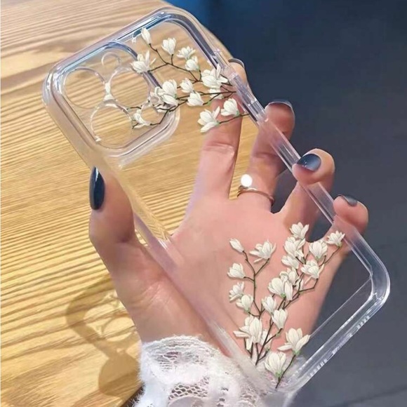 ⚠️Clearance 15 / Pro Max Floral Design Phone Case - White - Picture 5 of 5